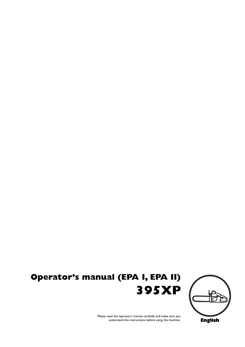 Husqvarna 395XP User Manual | 40 pages