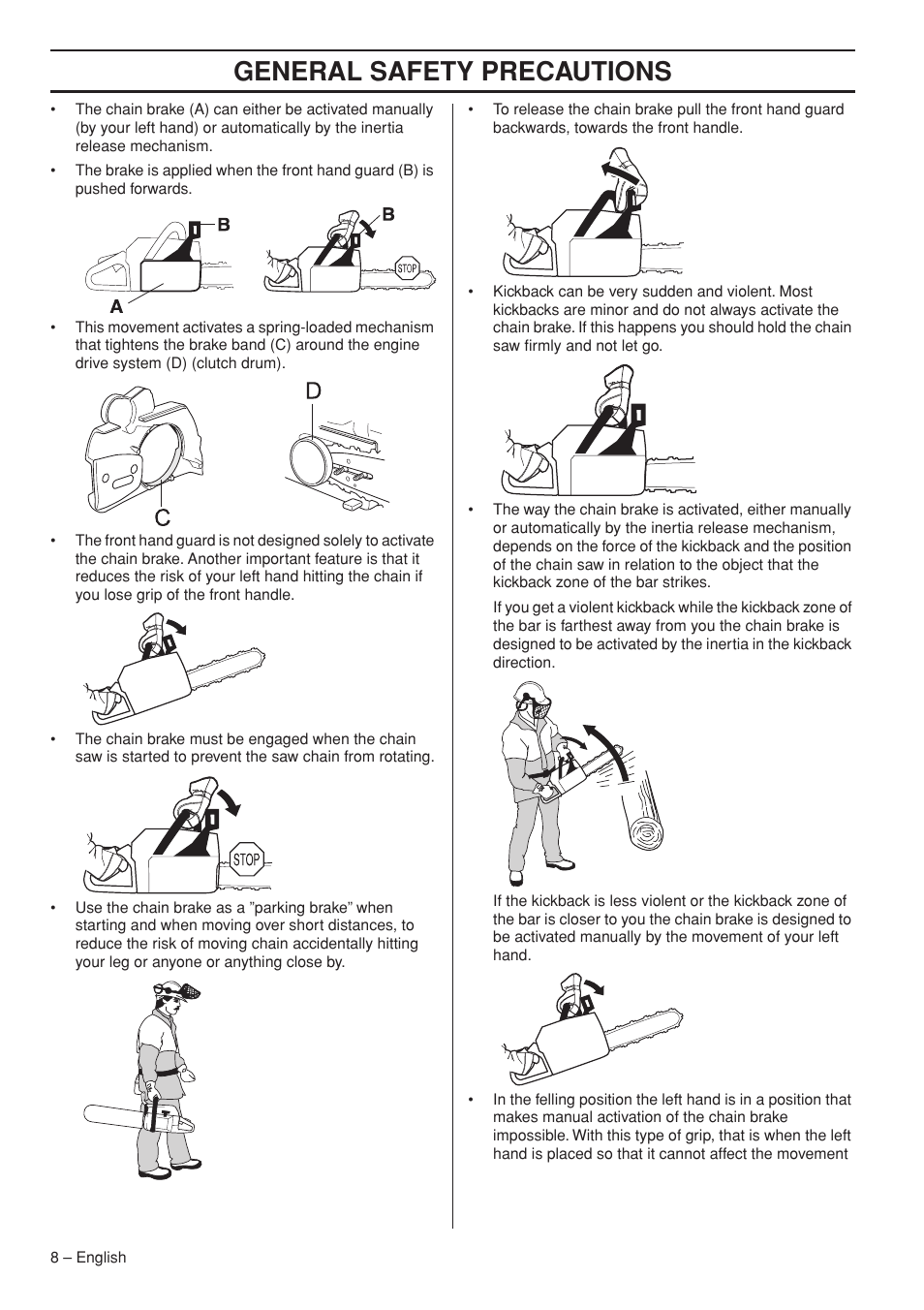 General safety precautions | Husqvarna 1151322-95 User Manual | Page 8 / 44