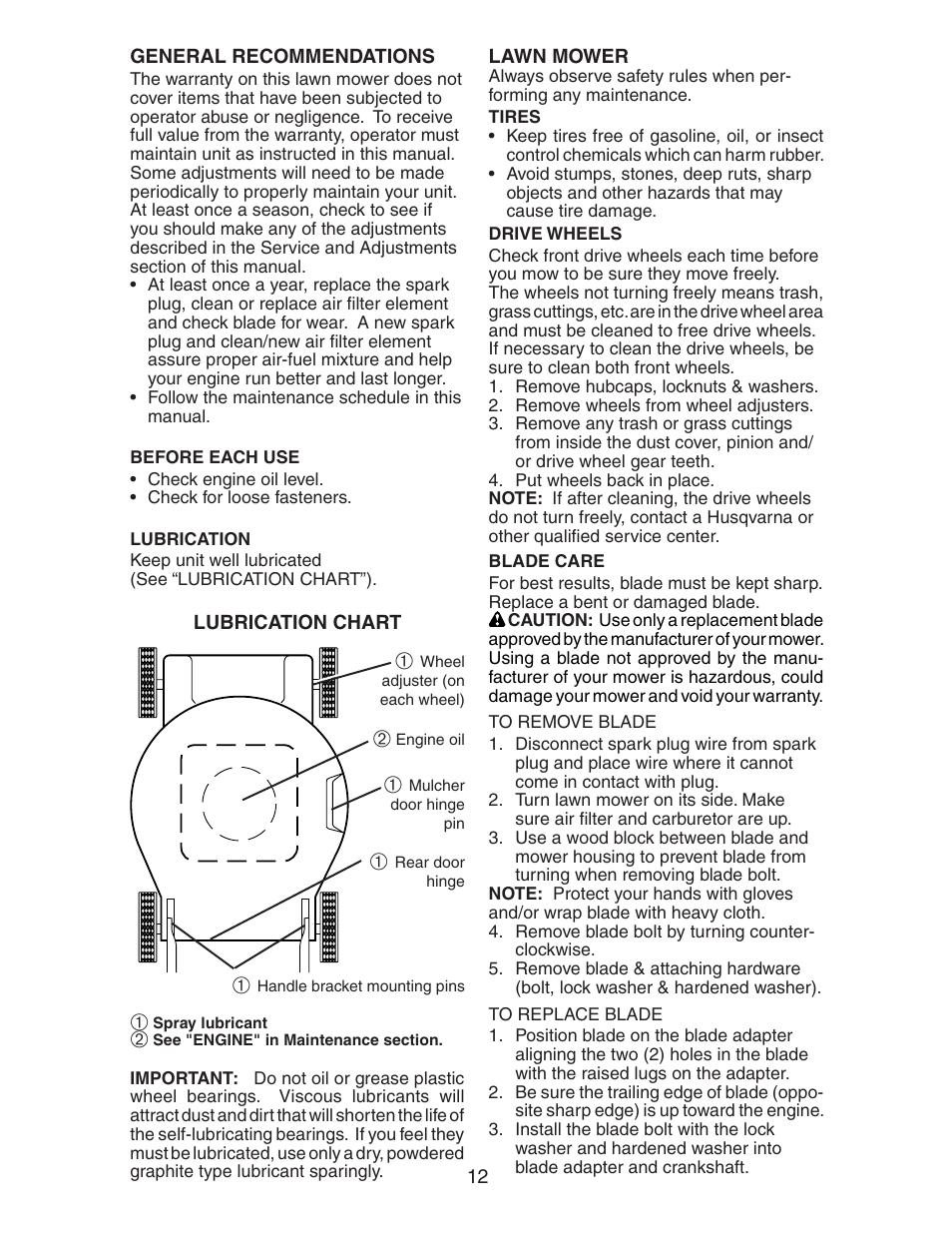 Husqvarna 917.37581 User Manual | Page 12 / 28