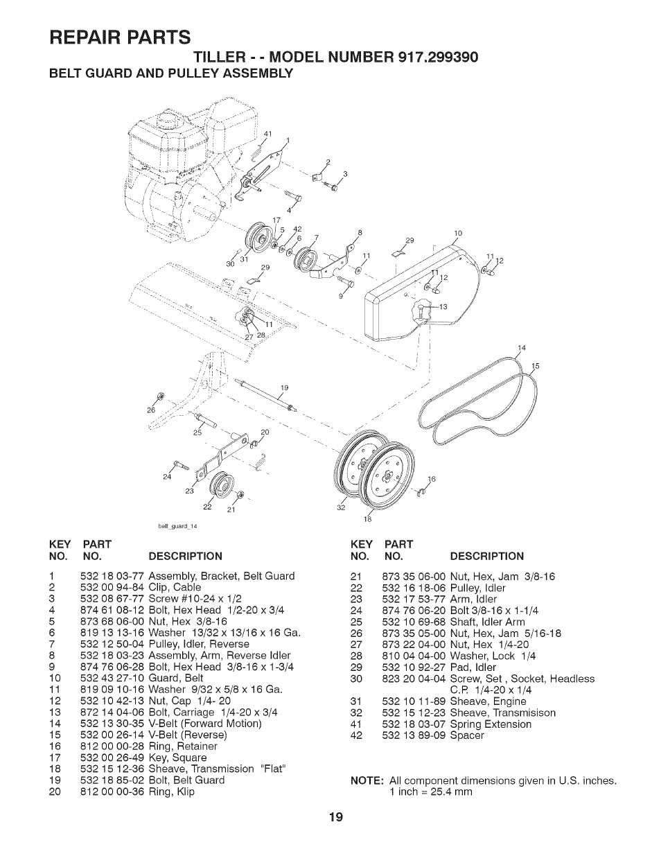 Repair parts | Husqvarna 917.29939 User Manual | Page 19 / 32