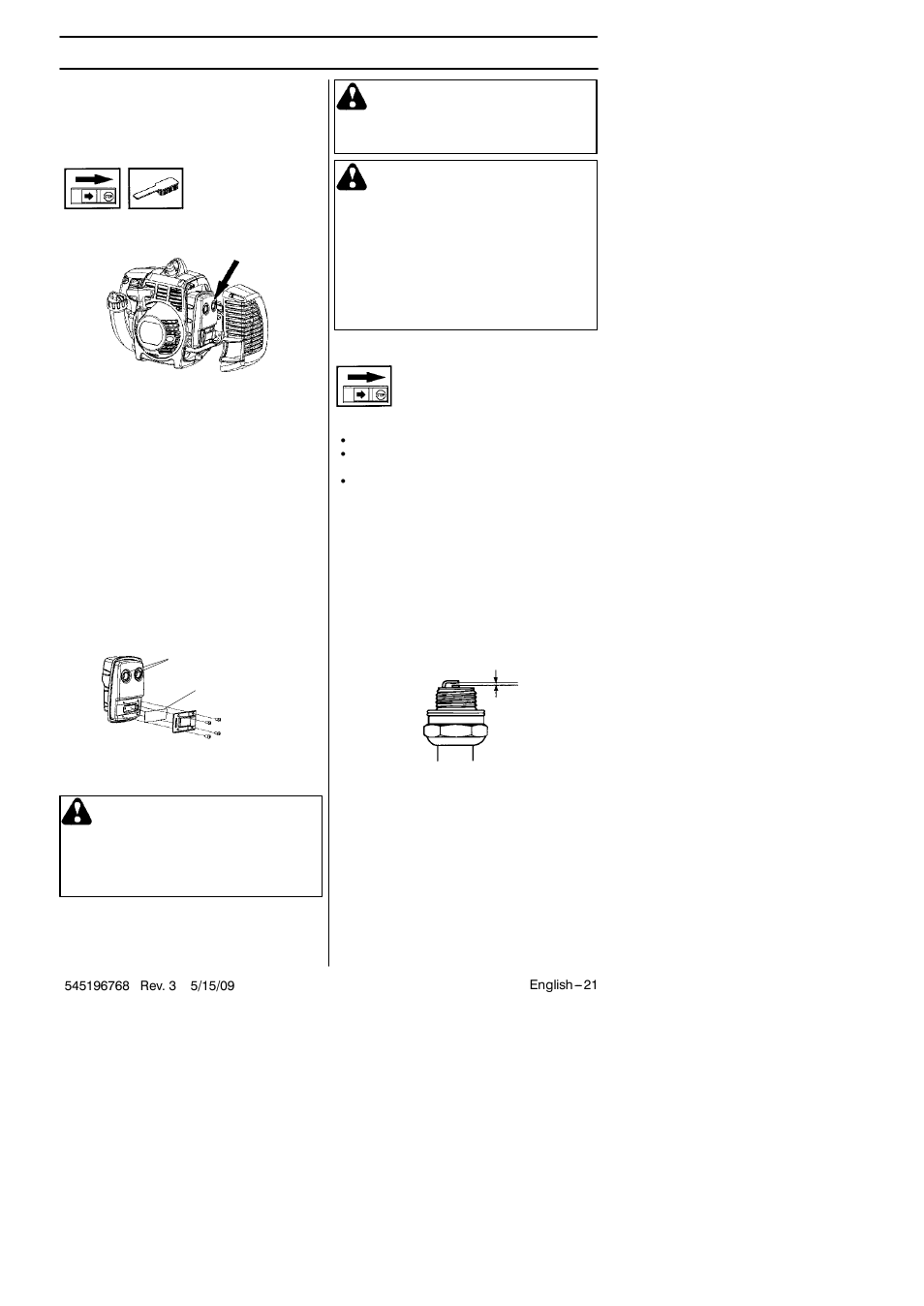 Maintenance | Husqvarna 128R User Manual | Page 21 / 27