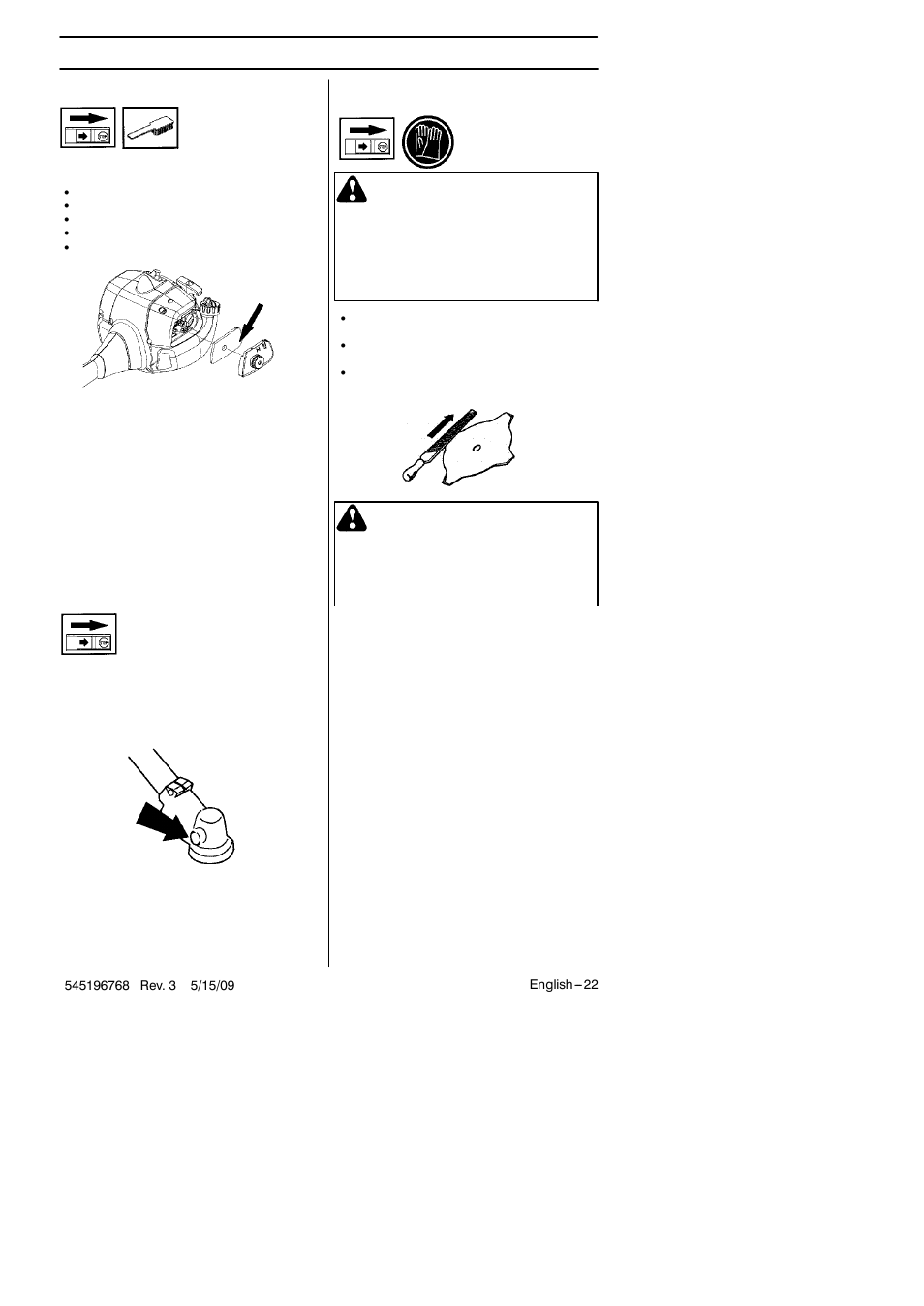Maintenance | Husqvarna 128R User Manual | Page 22 / 27