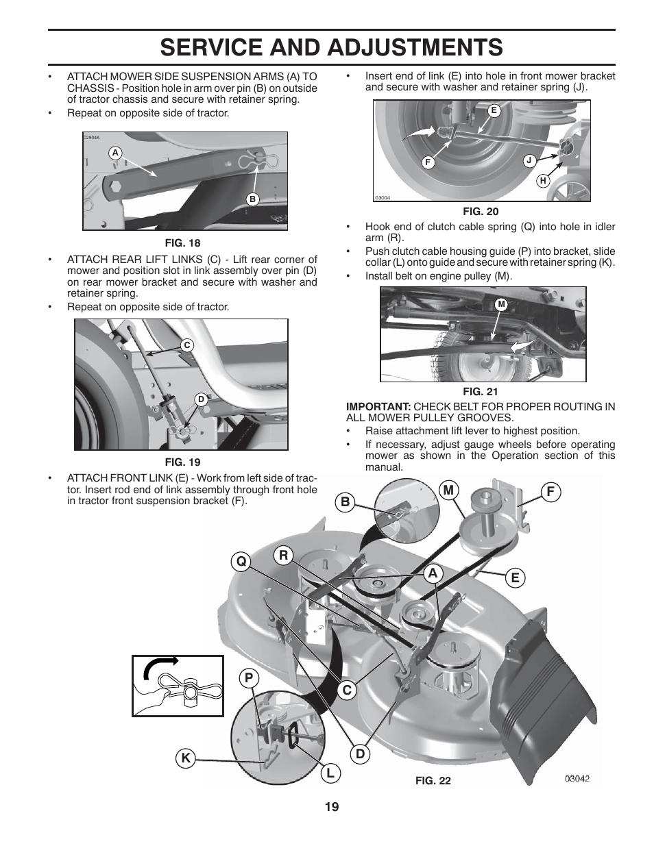 Service and adjustments | Husqvarna 96045000407 User Manual | Page 19 / 45