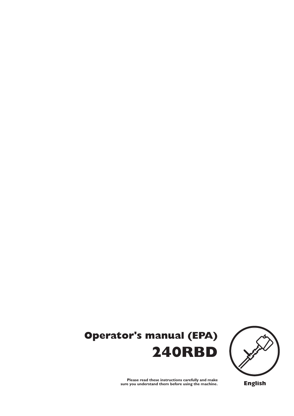 Husqvarna 240RBD User Manual | 36 pages