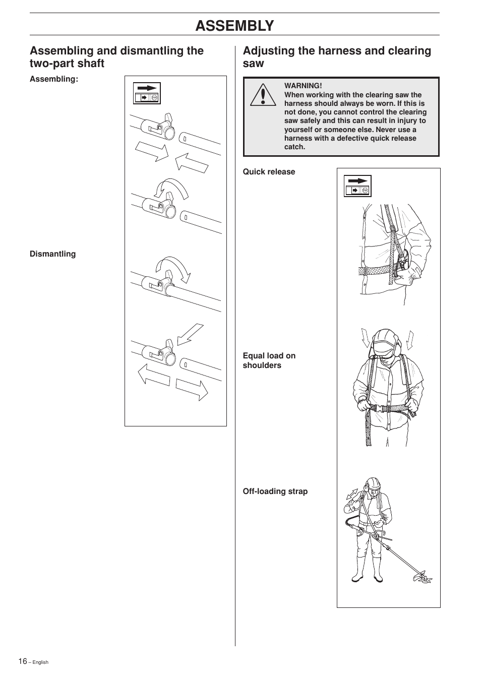 Assembly | Husqvarna 240RBD User Manual | Page 16 / 36