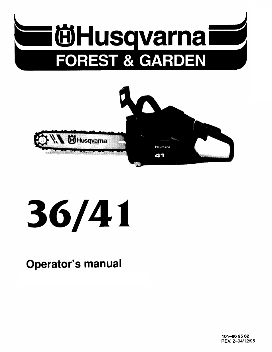 Husqvarna 36 User Manual | 22 pages