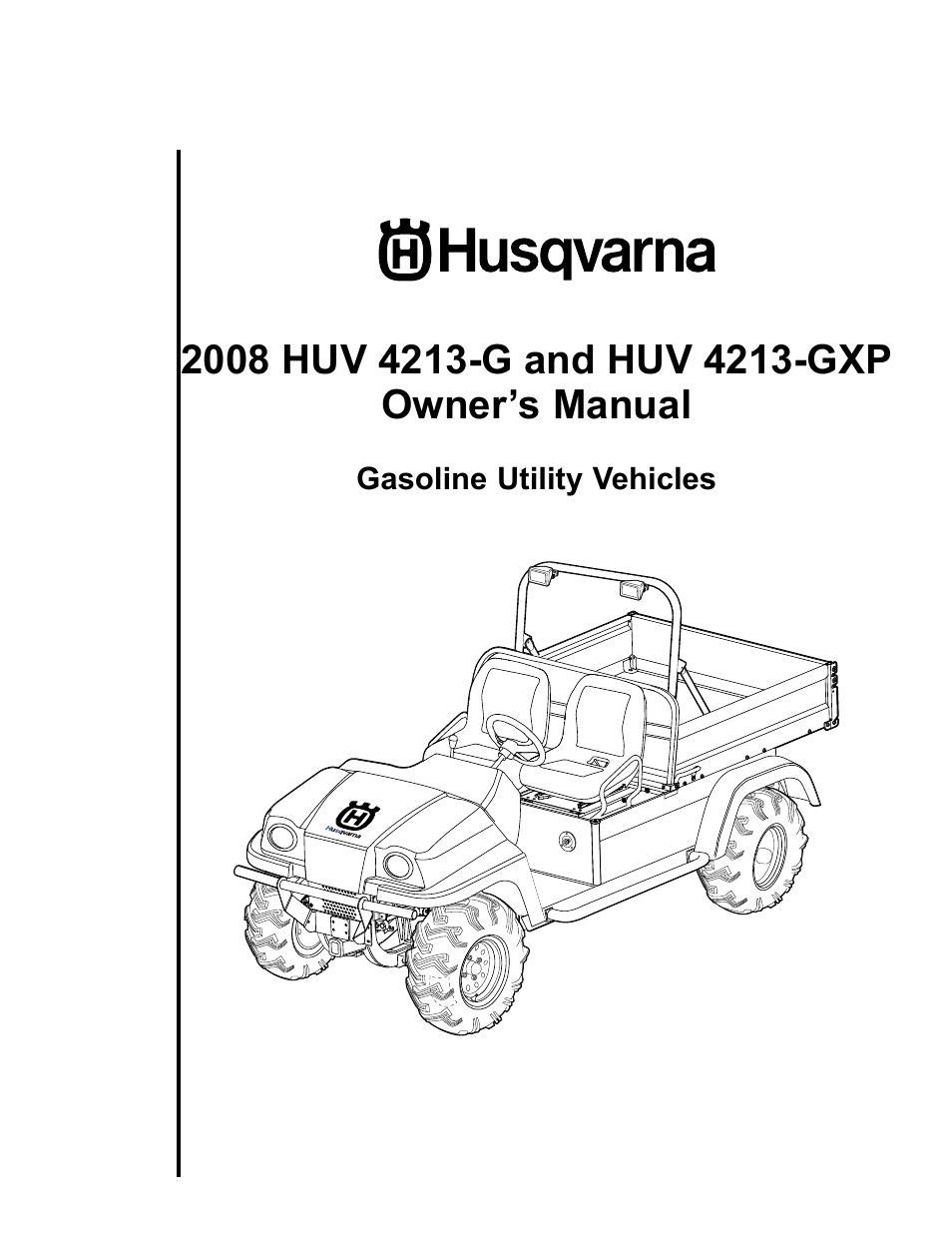 Husqvarna HUV 4213-GXP User Manual | 52 pages