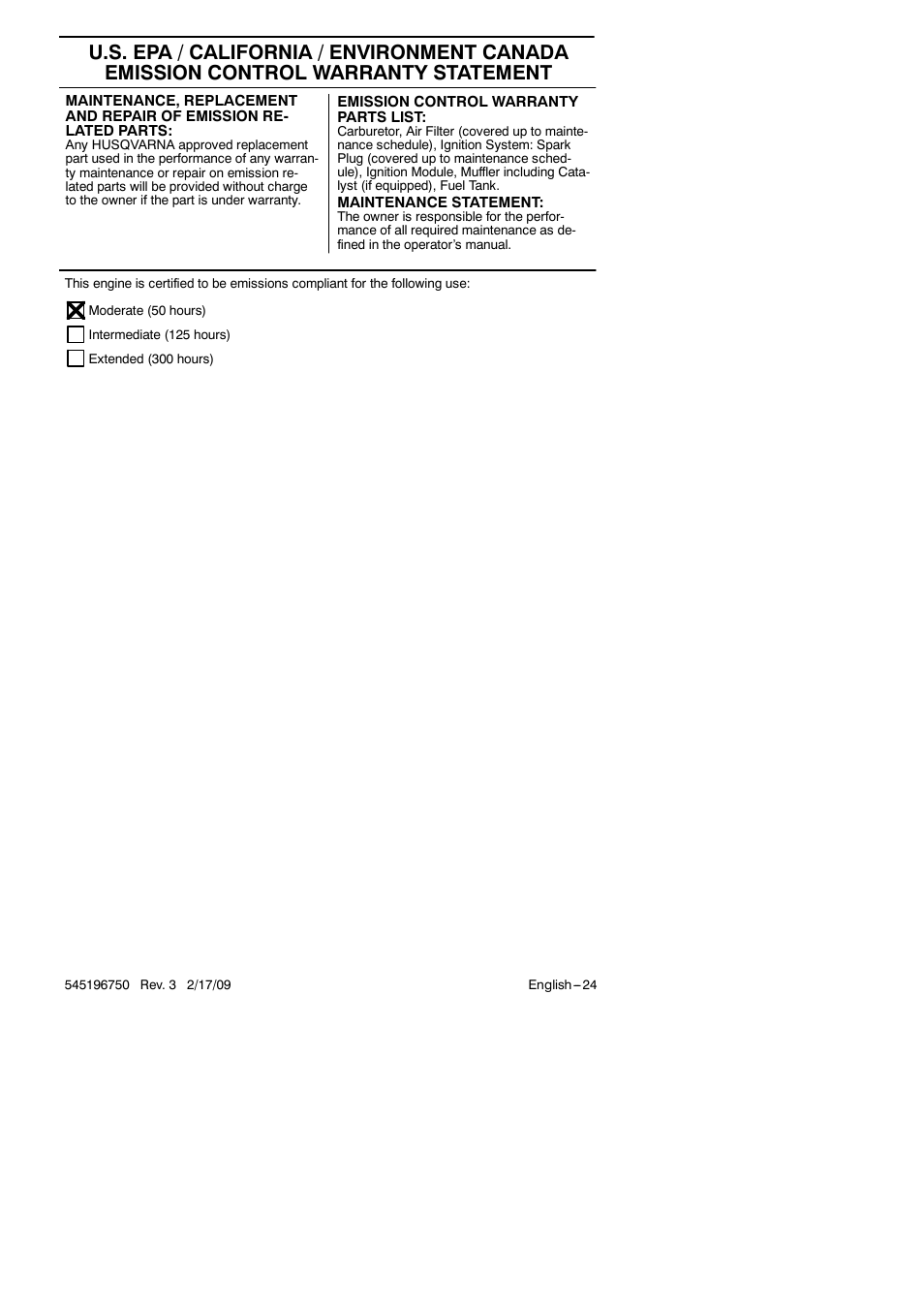 Husqvarna Trimmer 128 L User Manual | Page 24 / 24