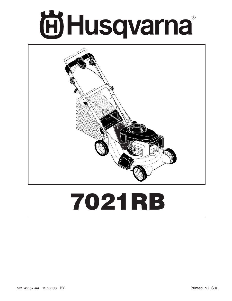 Husqvarna 7021RB User Manual | 23 pages