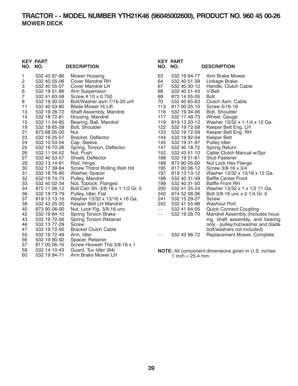 Husqvarna 96045002600 User Manual | Page 39 / 44