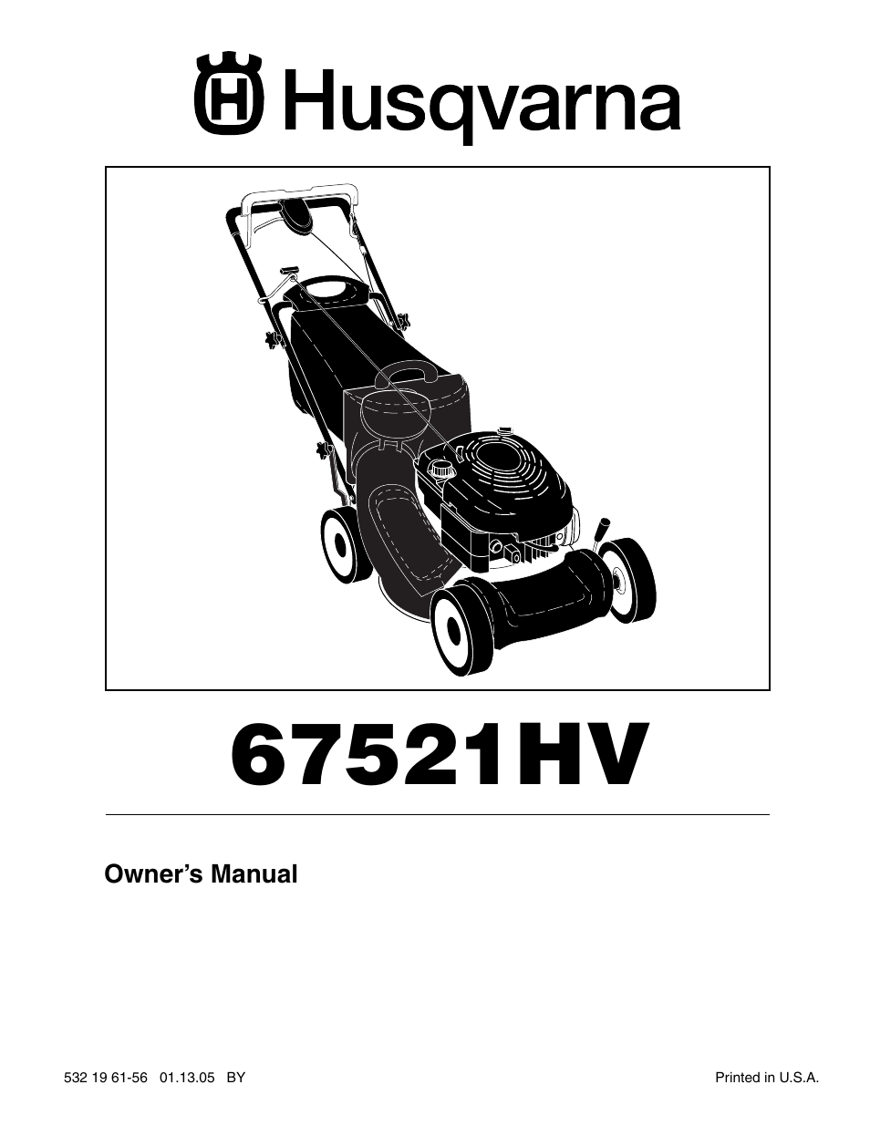 Husqvarna 67521 HV User Manual | 24 pages