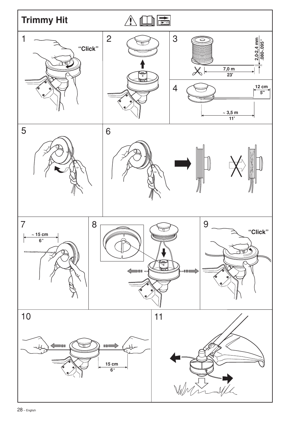 Trimmy hit | Husqvarna 322 L User Manual | Page 28 / 36