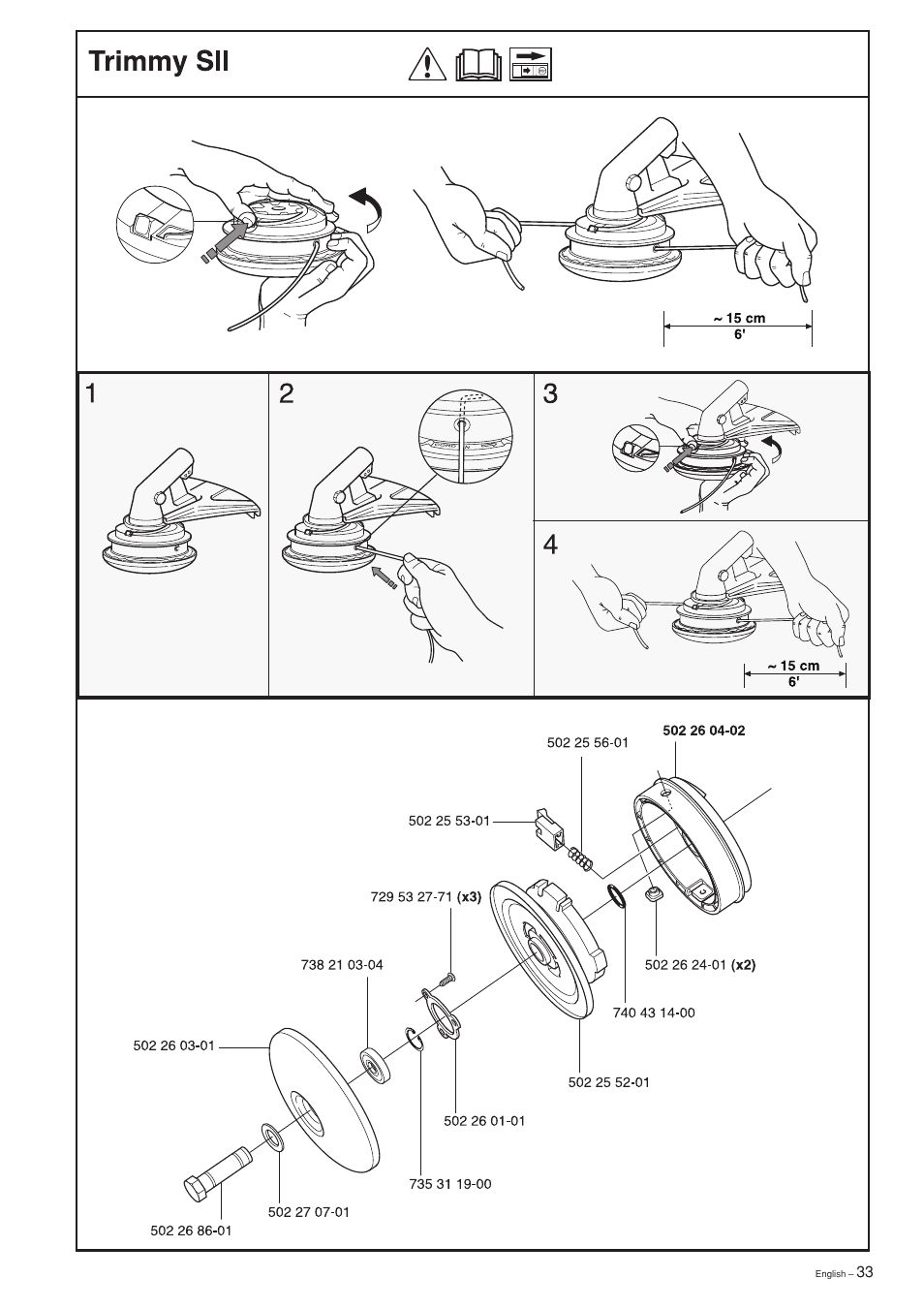 Husqvarna 322 L User Manual | Page 33 / 36