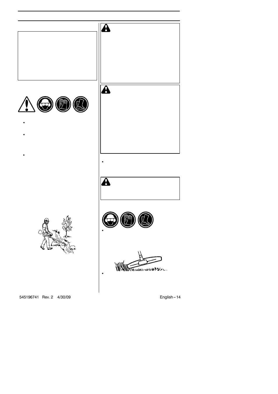 Working techniques | Husqvarna 128L User Manual | Page 14 / 22