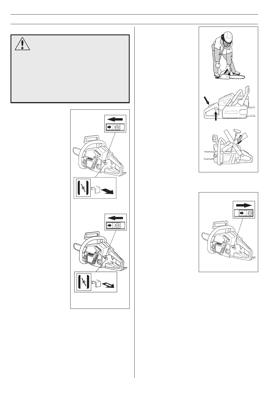 Start and stop | Husqvarna 40 User Manual | Page 28 / 36