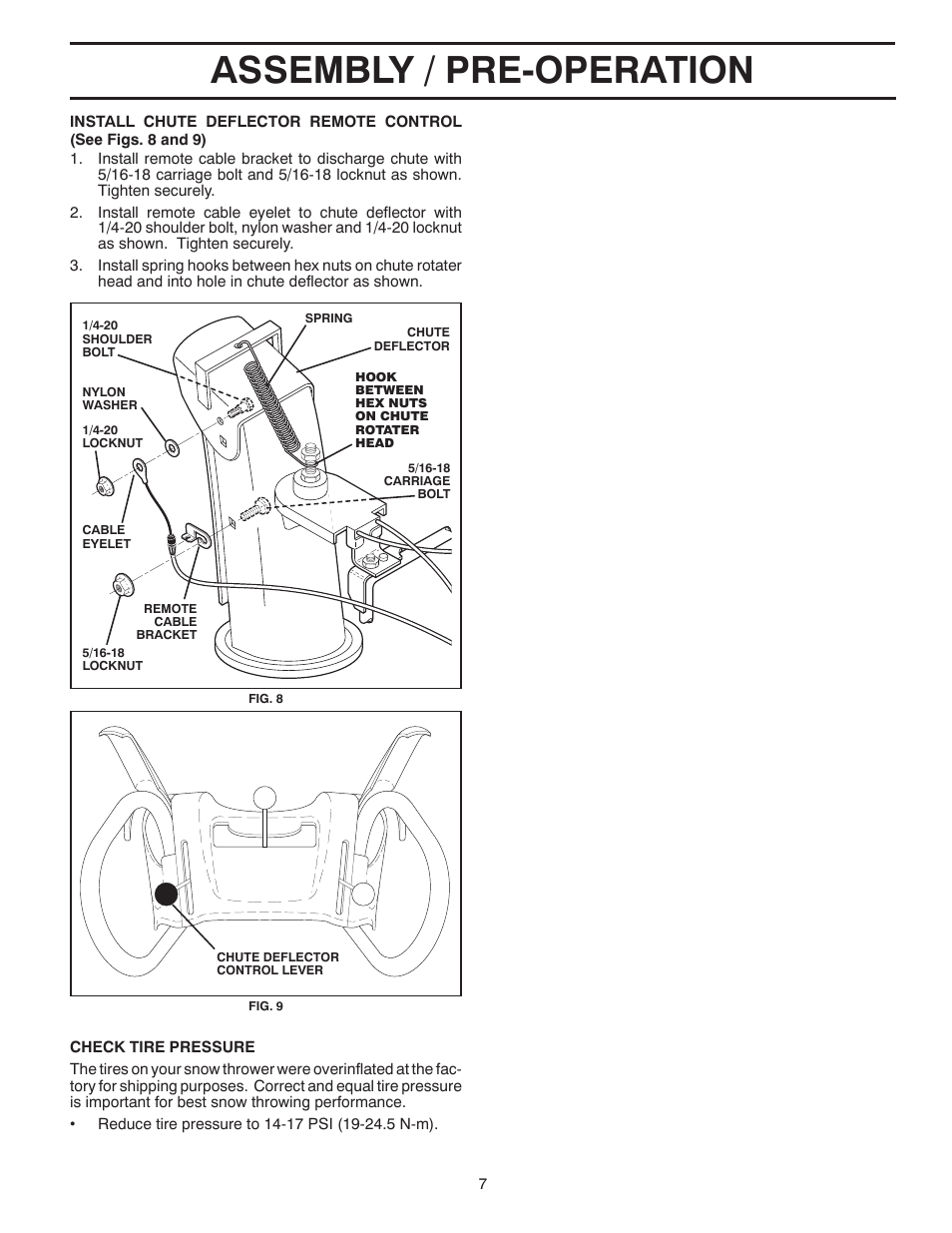 Assembly / pre-operation | Husqvarna 1130SB-LS User Manual | Page 7 / 44