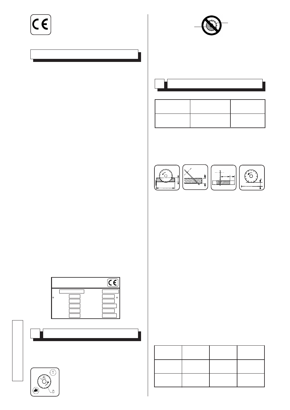 Consignes particulieres, Emploi, Caractéristiques techniques | Français, 1emploi, 2caractéristiques techniques | Husqvarna TS 66 R User Manual | Page 10 / 62