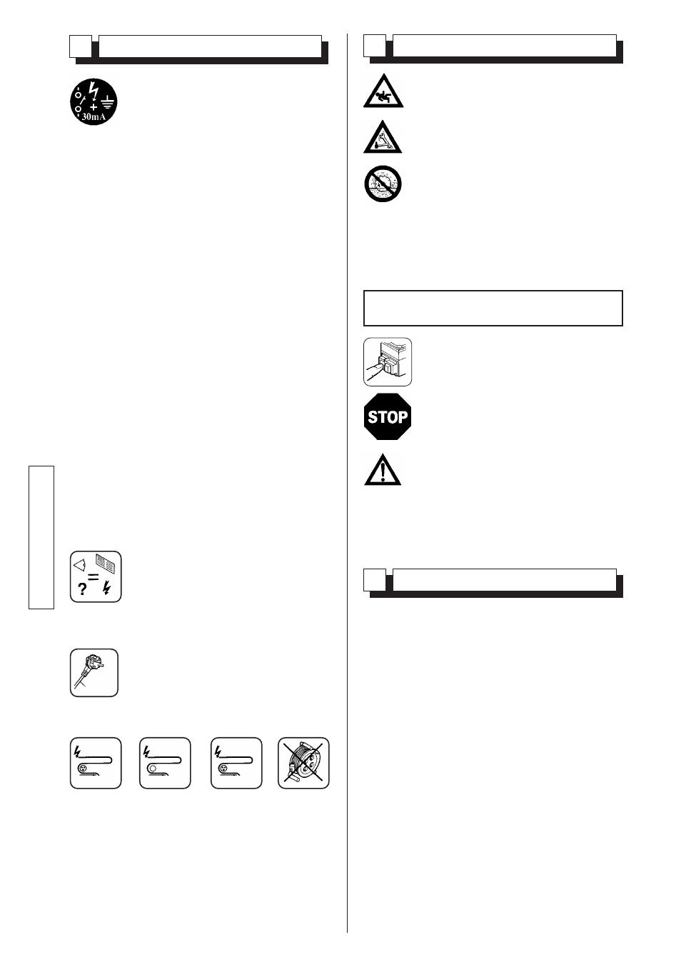 Español, 7conexión eléctrica, 8puesta en servicio | 9metodo di taglio | Husqvarna TS 66 R User Manual | Page 24 / 62