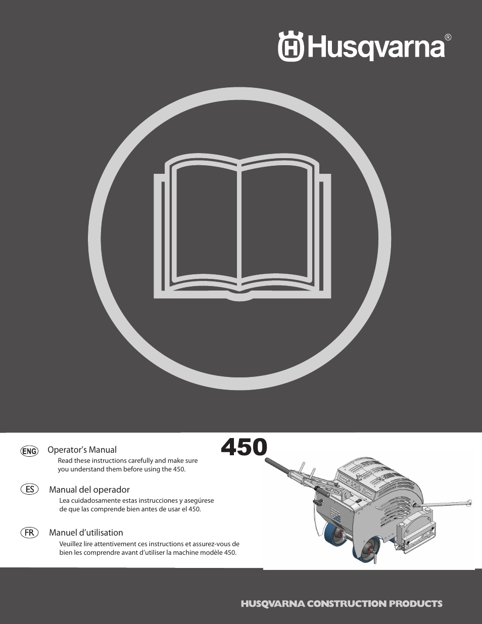 Husqvarna 450 User Manual | 16 pages