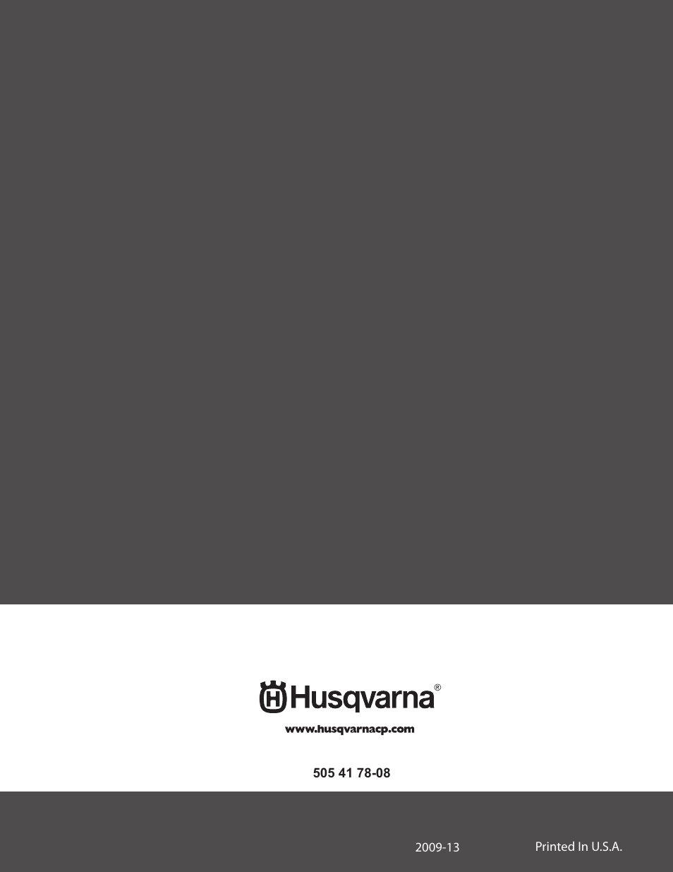 Husqvarna 450 User Manual | Page 16 / 16