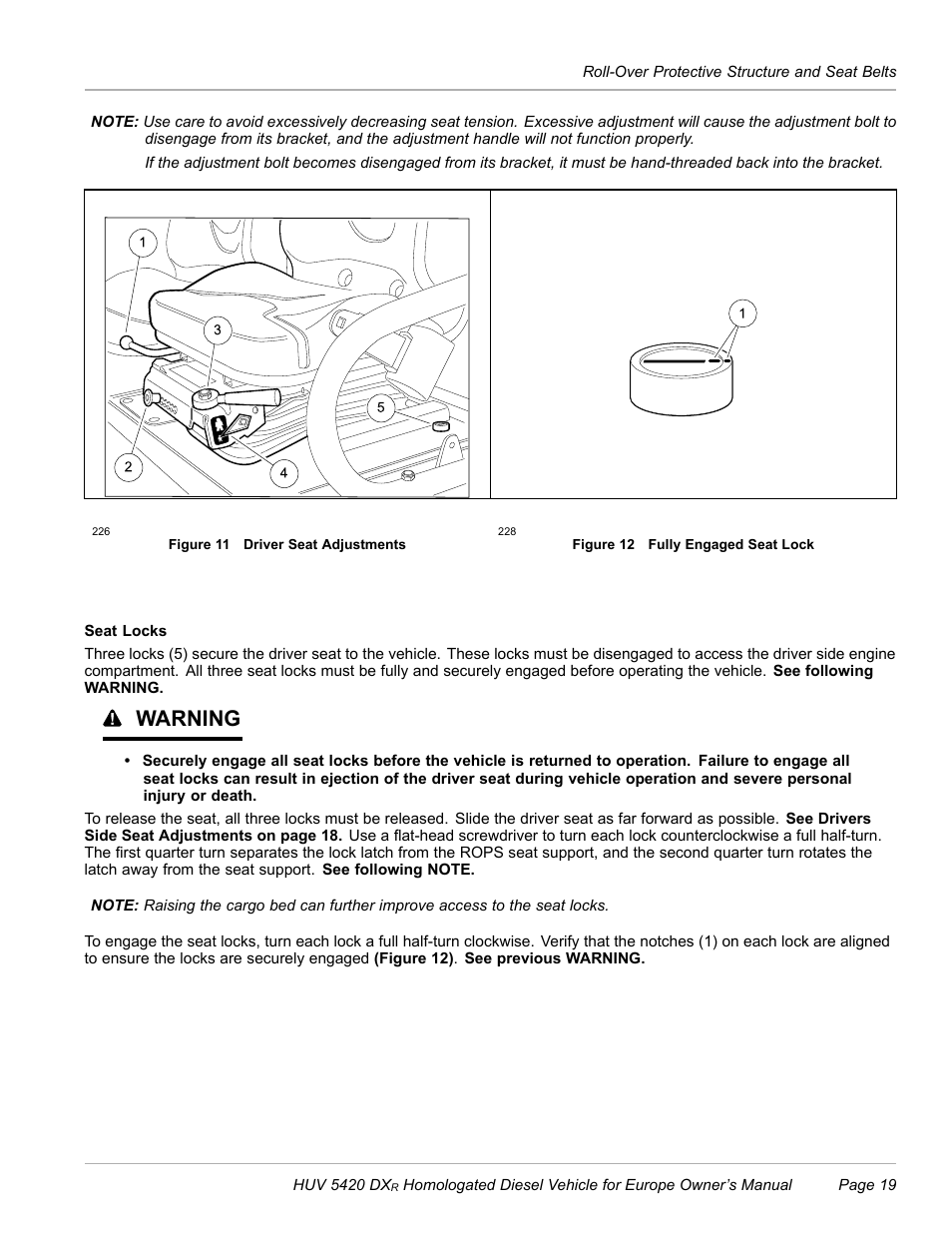 Warning | Husqvarna HUV 5420 DXR User Manual | Page 21 / 56