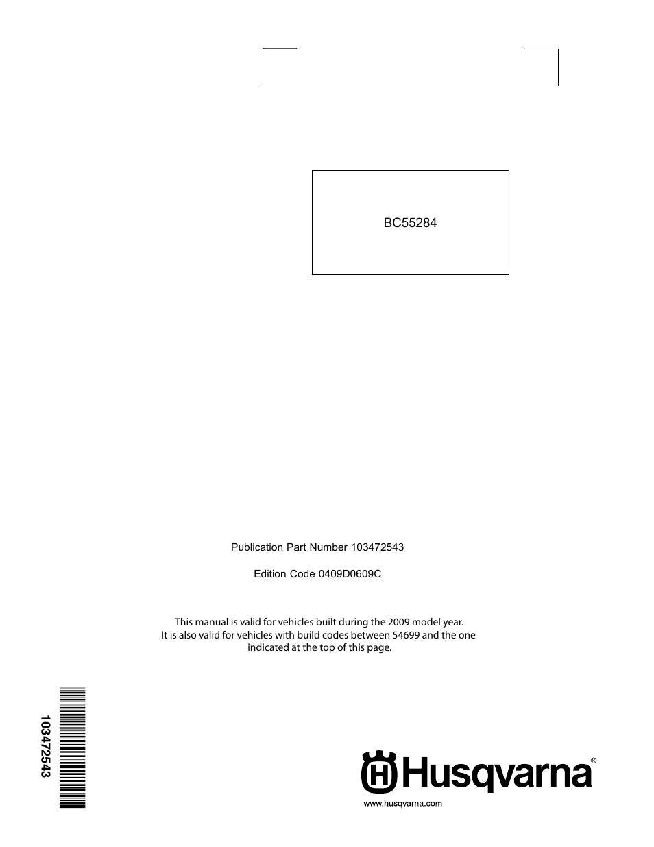 Husqvarna HUV 5420 DXR User Manual | Page 56 / 56