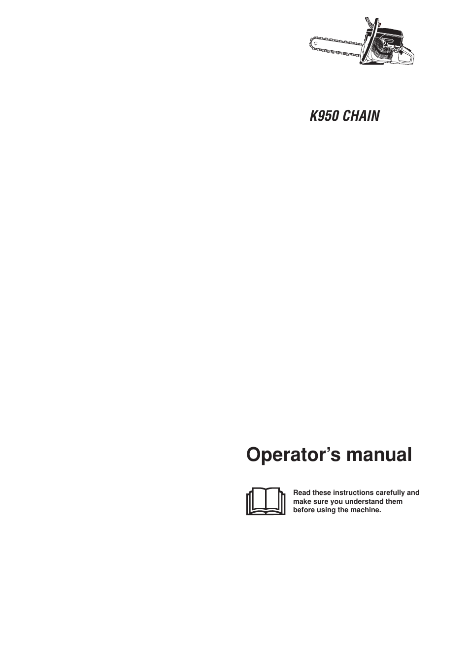 Husqvarna K950 CHAIN User Manual | 24 pages