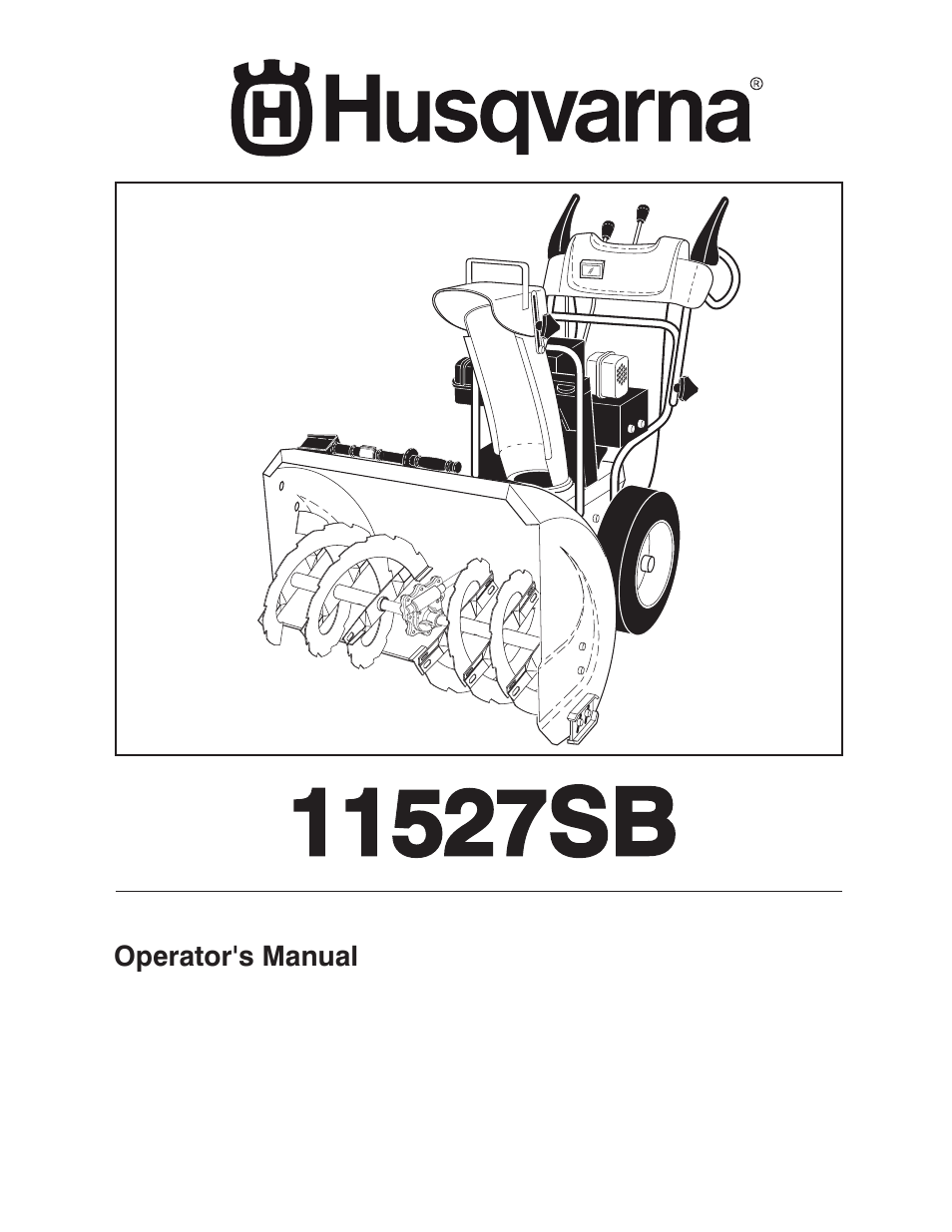 Husqvarna 11527SB User Manual | 24 pages