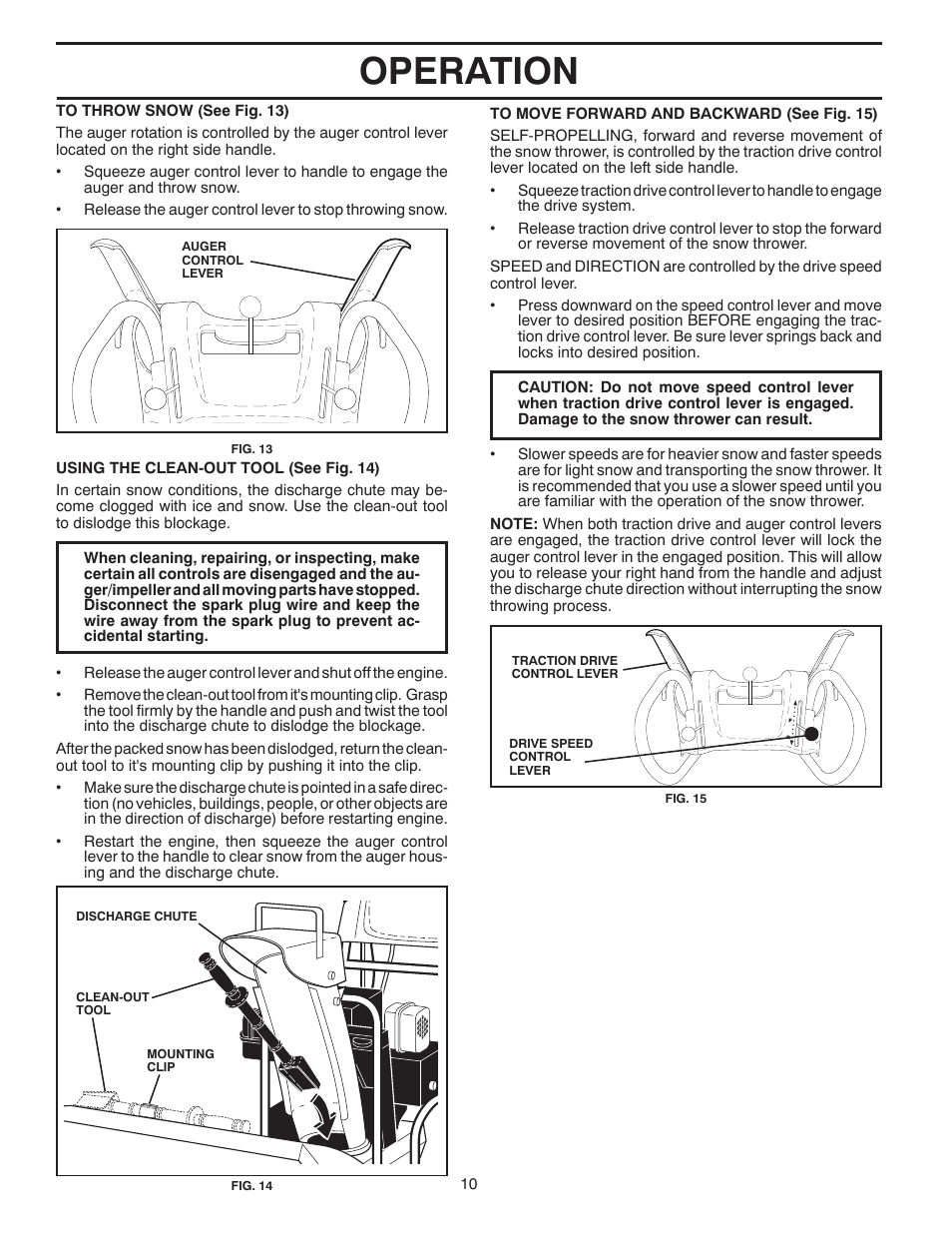 Operation | Husqvarna 11527SB User Manual | Page 10 / 24