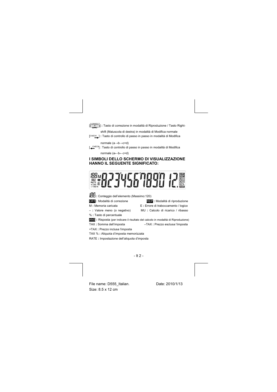 CITIZEN CT-555N User Manual | Page 13 / 40