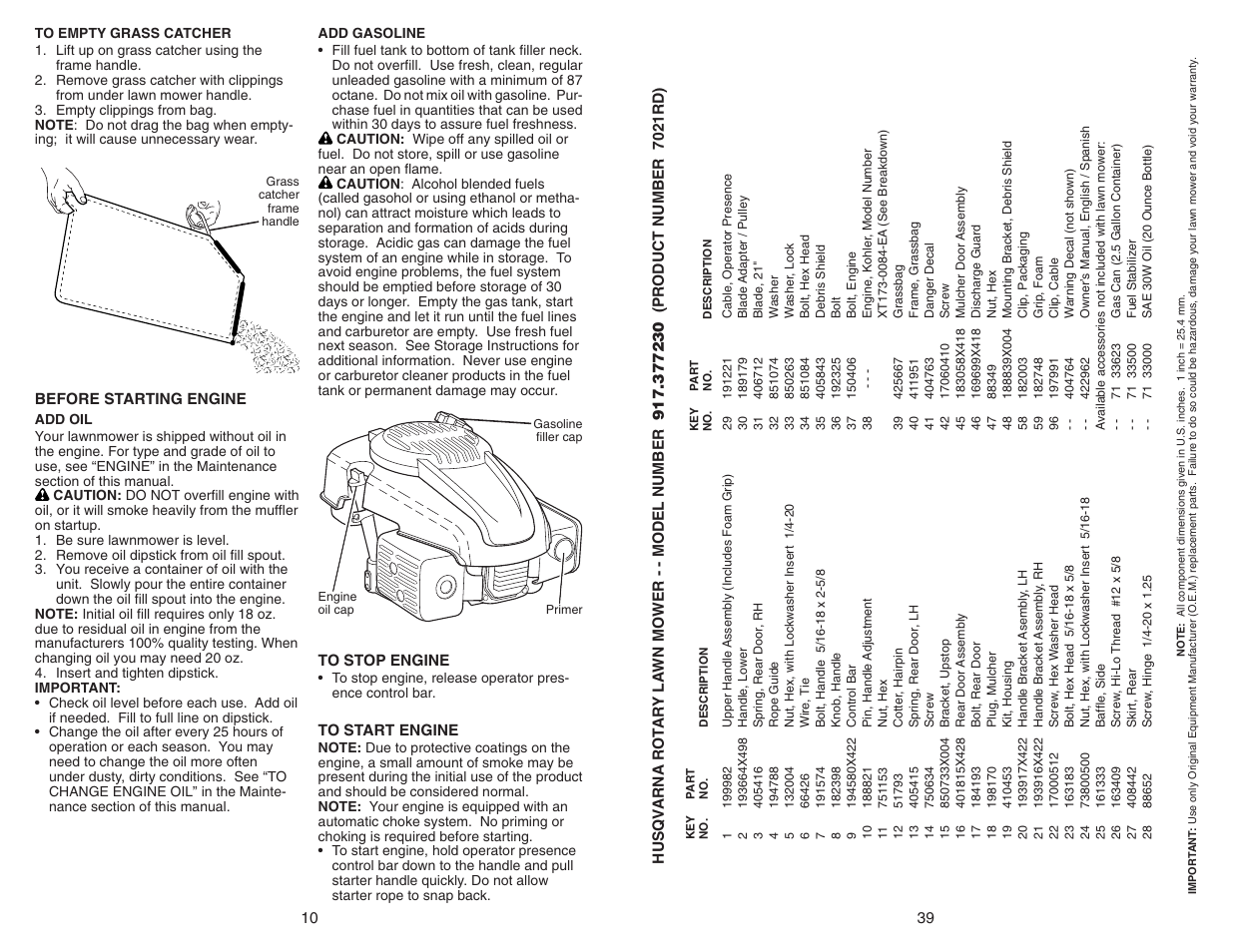 Husqvarna 917.37723 User Manual | Page 10 / 24