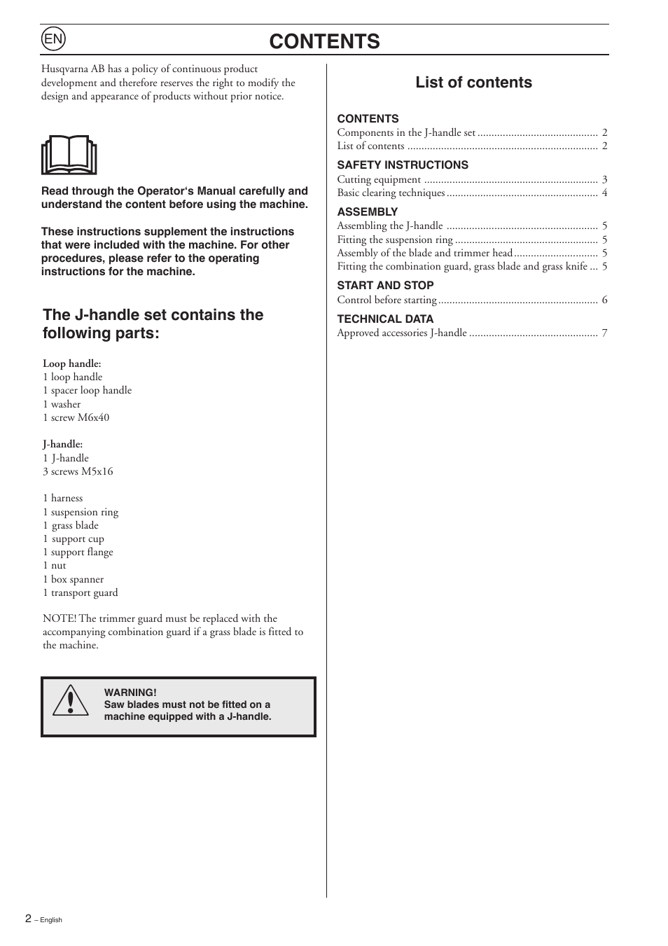 Husqvarna 223L User Manual | Page 2 / 20