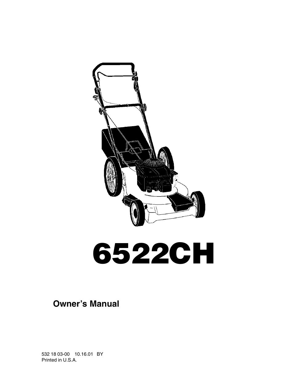 Husqvarna 6522CH User Manual | 20 pages