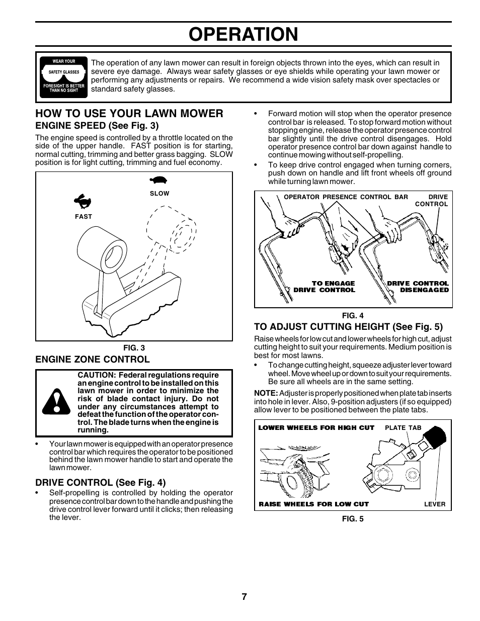 Operation, How to use your lawn mower | Husqvarna 6522CH User Manual | Page 7 / 20
