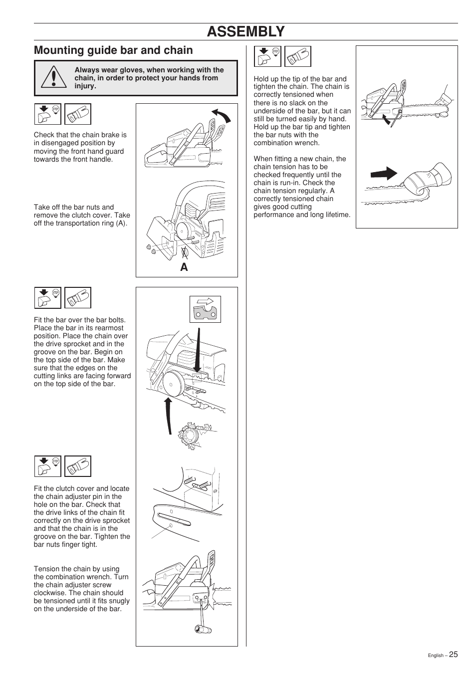 Assembly | Husqvarna 357XP User Manual | Page 25 / 36