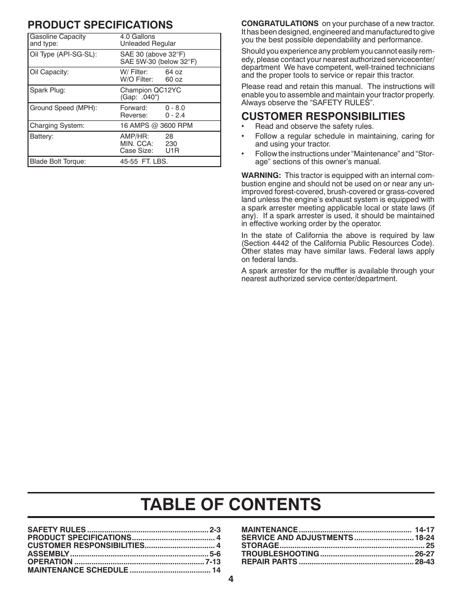 Husqvarna 2748 GLS User Manual | Page 4 / 49