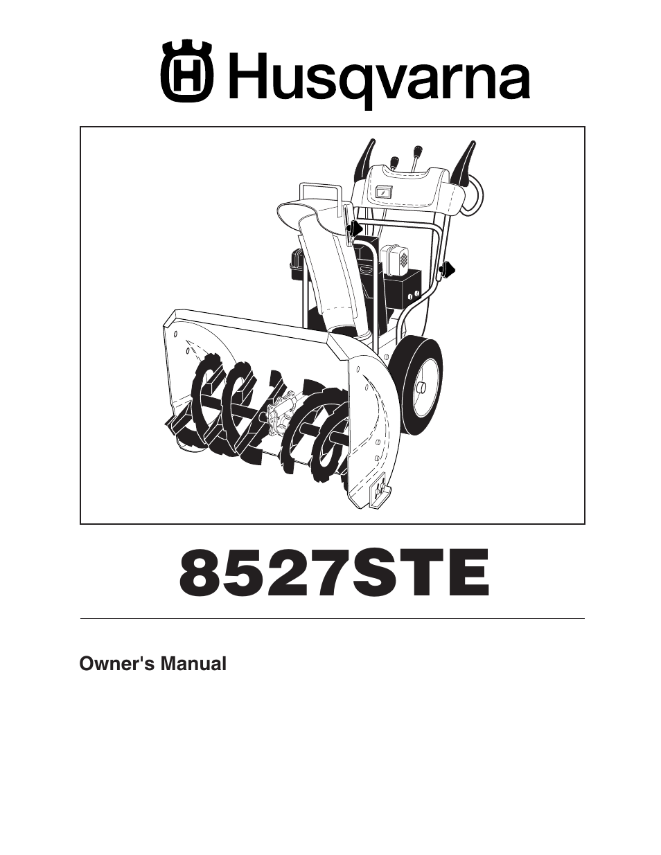 Husqvarna 8527 STE User Manual | 32 pages