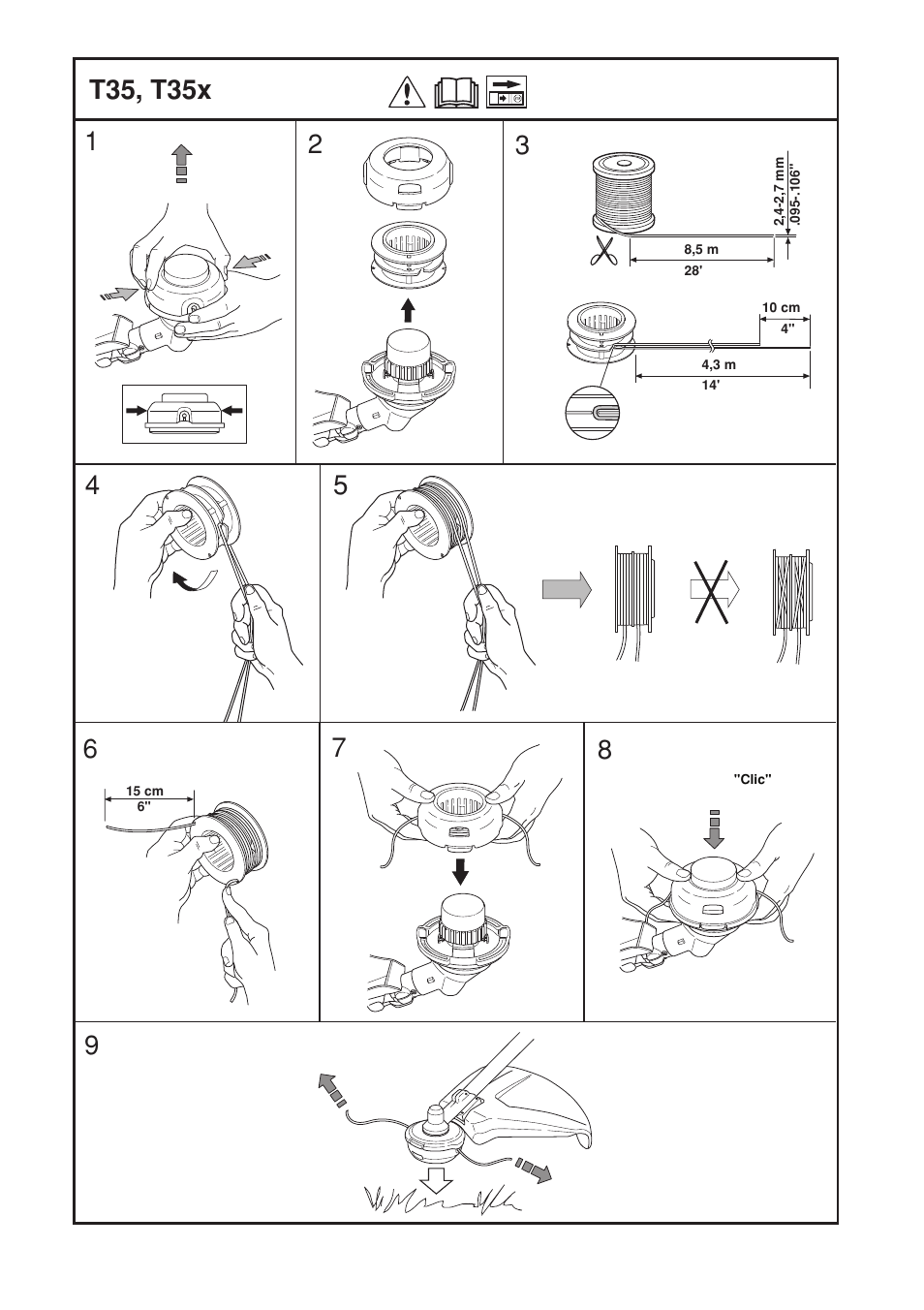 T35, t35x | Husqvarna Clearing Saw 53 5RJ User Manual | Page 32 / 36