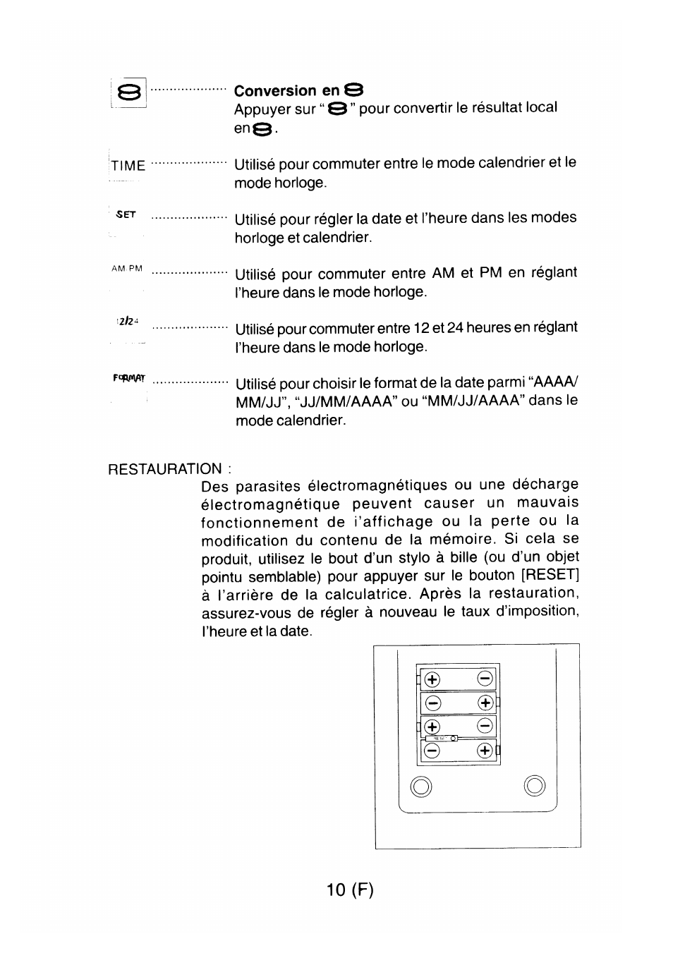 10(f) | CITIZEN CX-77BIII User Manual | Page 11 / 61
