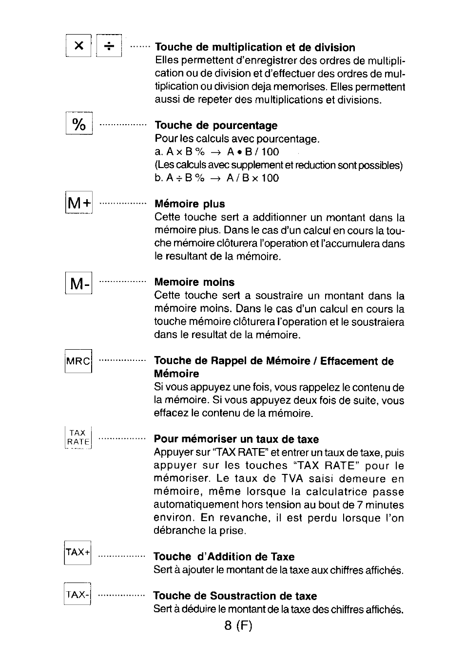 8 (f) | CITIZEN CX-77BIII User Manual | Page 9 / 61