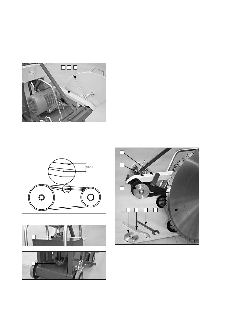 Fitting and replacing diamond blades | Husqvarna FS 800 EM User Manual | Page 8 / 15