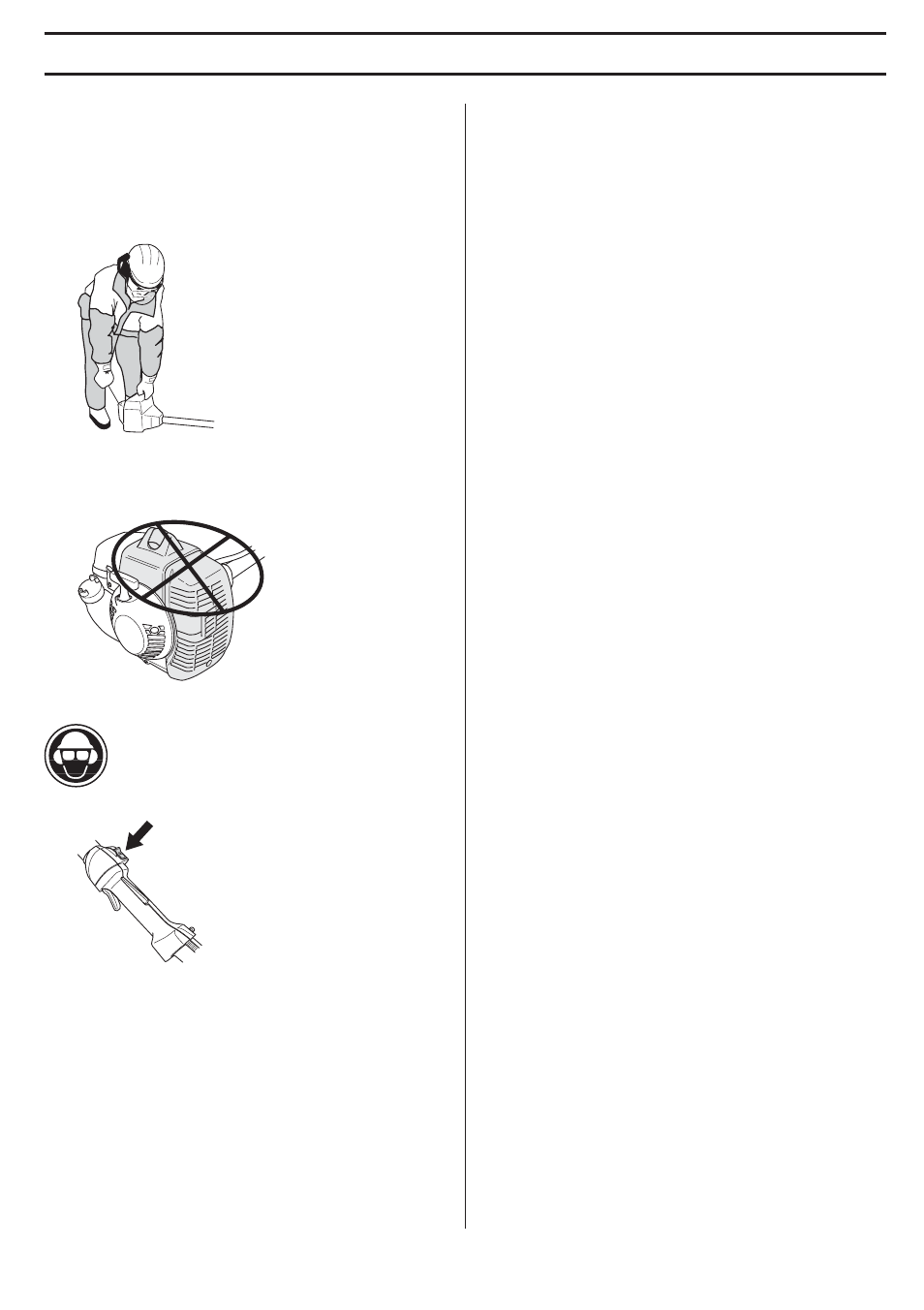 Stopping, Starting and stopping | Husqvarna 335LX User Manual | Page 15 / 36