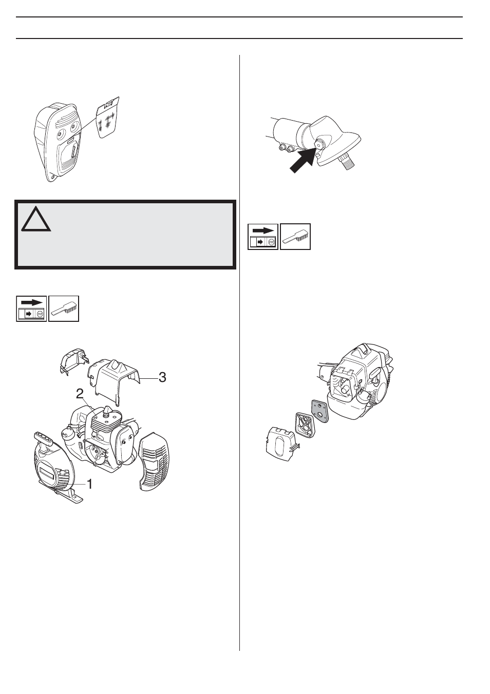 Cooling system, Bevel gear, Air filter | Cleaning the air filter, Maintenance | Husqvarna 335LX User Manual | Page 20 / 36
