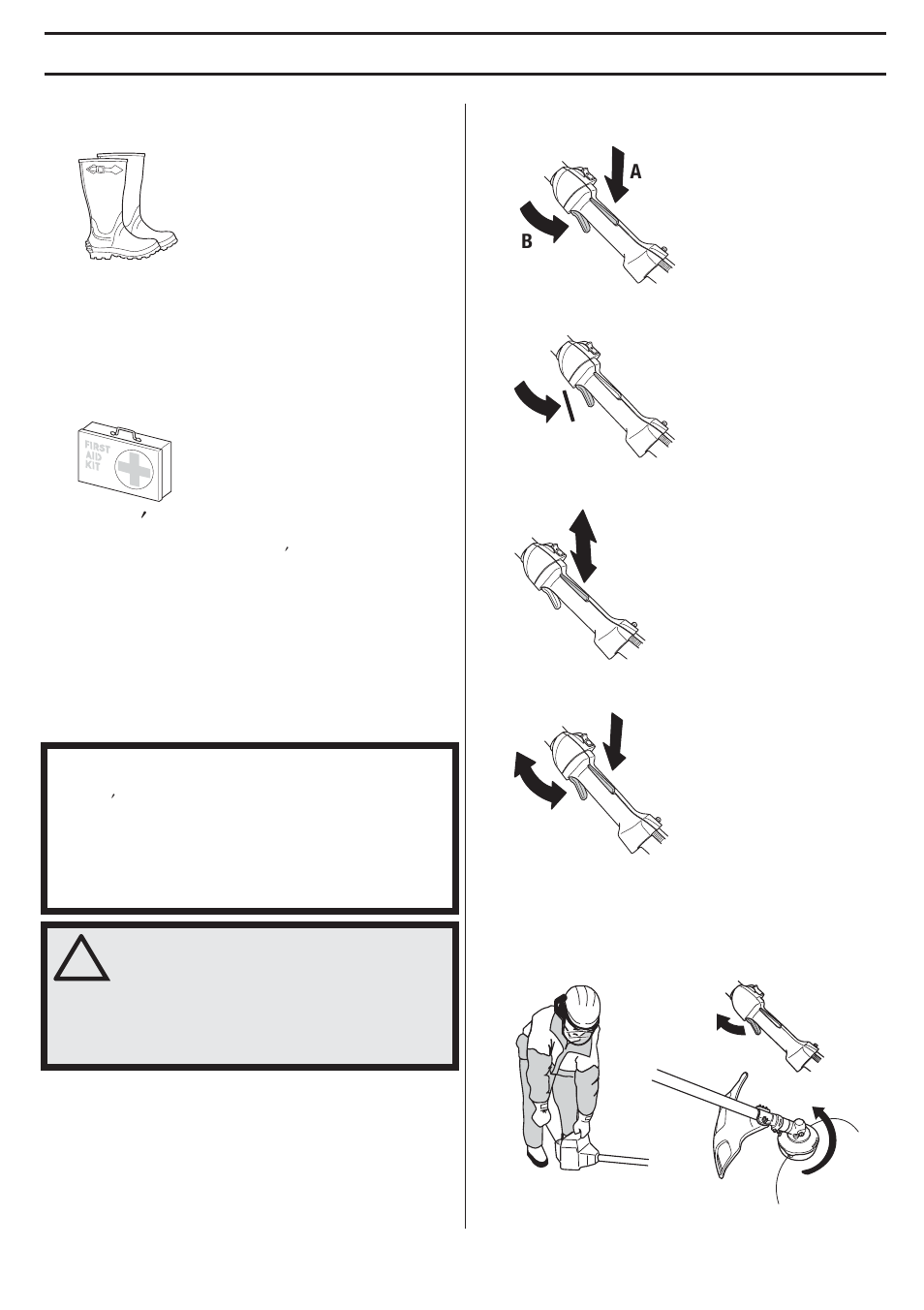 Machine¢s safety equipment, Throttle lockout, General safety preca utions | Mac hine ′ s safety equipment | Husqvarna 335LX User Manual | Page 7 / 36