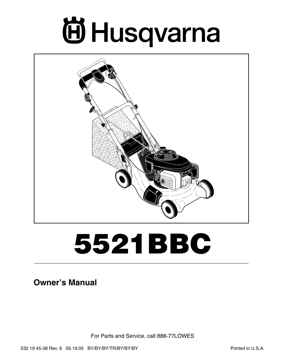 Husqvarna 5521BBC User Manual | 16 pages