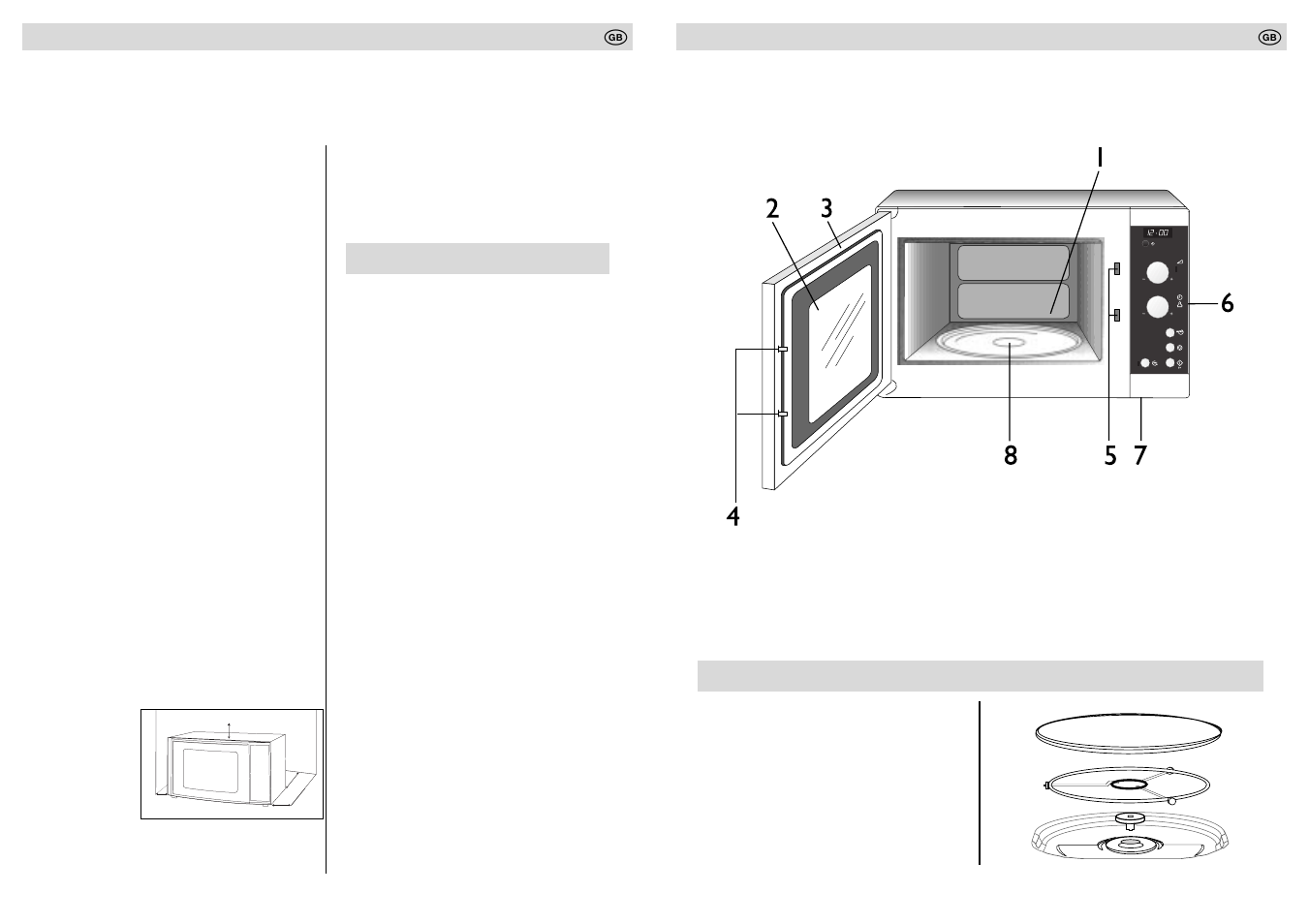 Installation, Description of the microwave oven | Husqvarna QN 4039 User Manual | Page 5 / 15