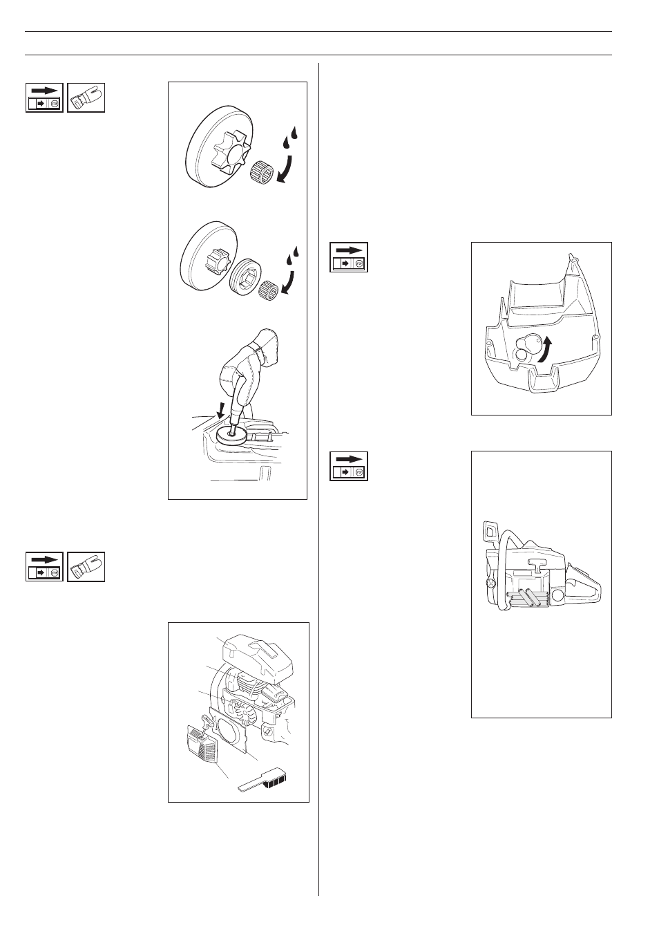 Maintenance, Winter use, Needle bearing maintenance | Ab cooling system, Temperature 0, C (32, F) or colder, Temperature -5, C (23 | Husqvarna 288XP/XP lite User Manual | Page 32 / 36