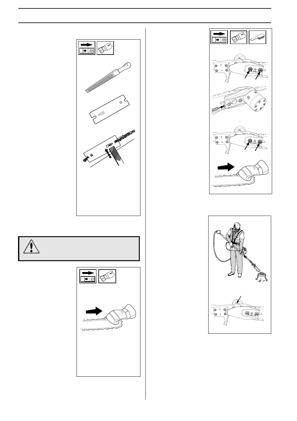 Safety instructions, Chain lubrication, Tensioning the saw chain | Husqvarna 250PS User Manual | Page 10 / 28