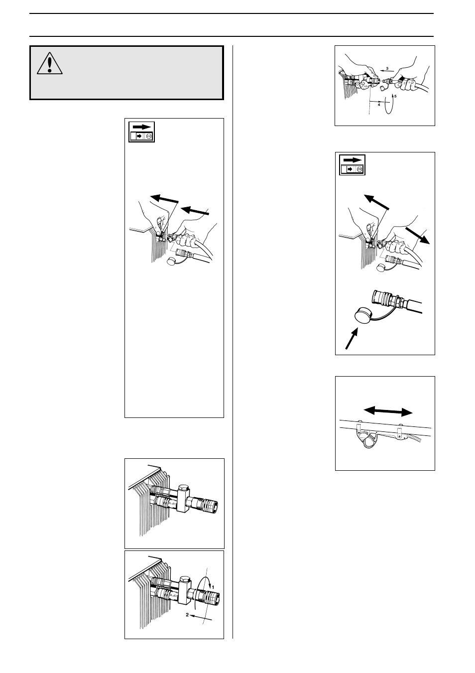 Assembly, Assembly of throttle handle, Dismantling the hydraulic hoses | Adapter, Connecting the hydraulic hoses | Husqvarna 250PS User Manual | Page 16 / 28
