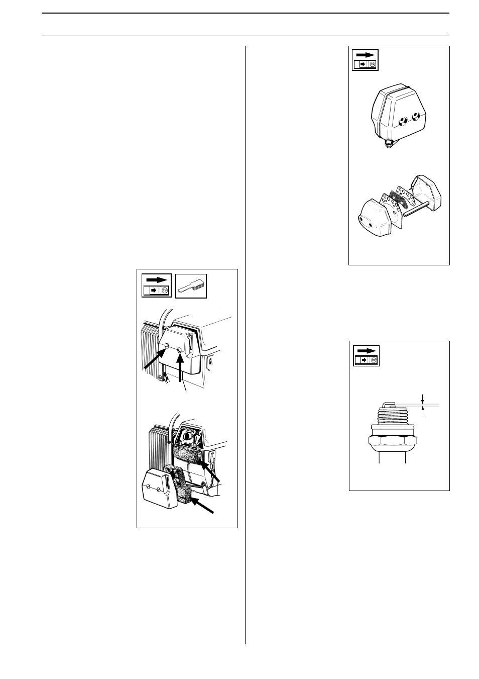 Maintenance, Air filter, Spark plug | Muffler | Husqvarna 250PS User Manual | Page 21 / 28